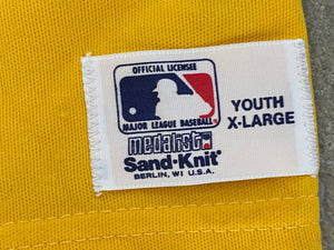 Vintage Oakland Athletics Sand Knit Baseball Jersey, Size Youth XL