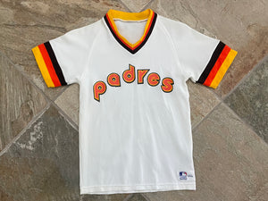 Vintage San Diego Padres Sand Knit Baseball Jersey, Size Youth Medium, 8-10