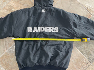 Vintage Los Angeles Raiders Starter Parka Football Jacket, Size XL