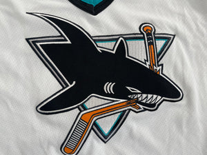 Vintage San Jose Sharks CCM Hockey Jersey, Size Youth L/XL