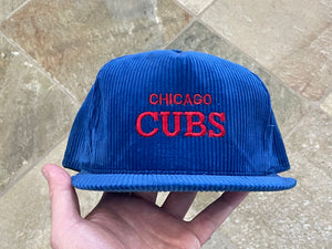 Vintage Chicago Cubs AJD Corduroy Snapback Baseball Hat