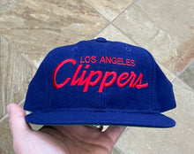 Load image into Gallery viewer, Vintage Los Angeles Clippers Sports Specialties Script Snapback Basketball Hat