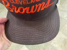 Load image into Gallery viewer, Vintage Cleveland Browns Sports Specialties Script Snapback Football Hat
