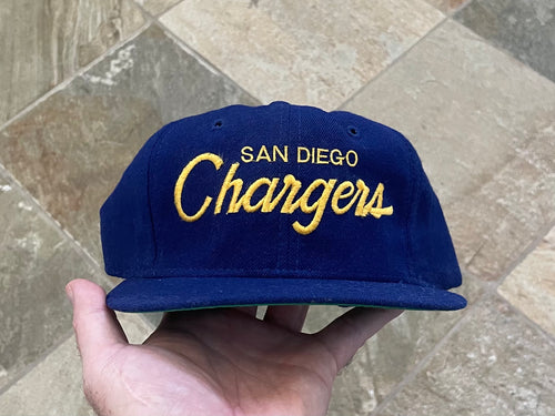 Vintage San Diego Chargers Sports Specialties Script Snapback Football Hat