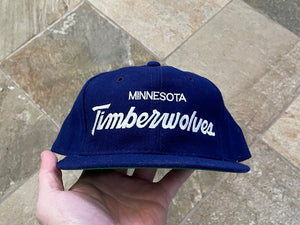 Vintage Minnesota Timberwolves Sports Specialties Script Snapback Basketball Hat