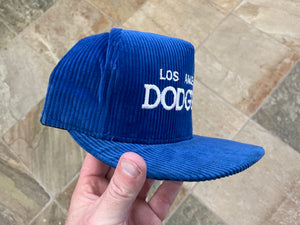 Vintage Los Angeles Dodgers AJD Corduroy Snapback Baseball Hat