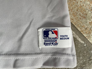 Vintage New York Yankees Sand Knit Baseball Jersey, Size Youth Medium