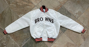 Vintage Cleveland Browns Starter Satin Football Jacket, Size XL