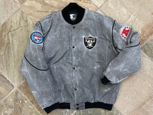 Load image into Gallery viewer, Vintage Los Angeles Raiders Starter Acid Wash Football Jacket, Size Large