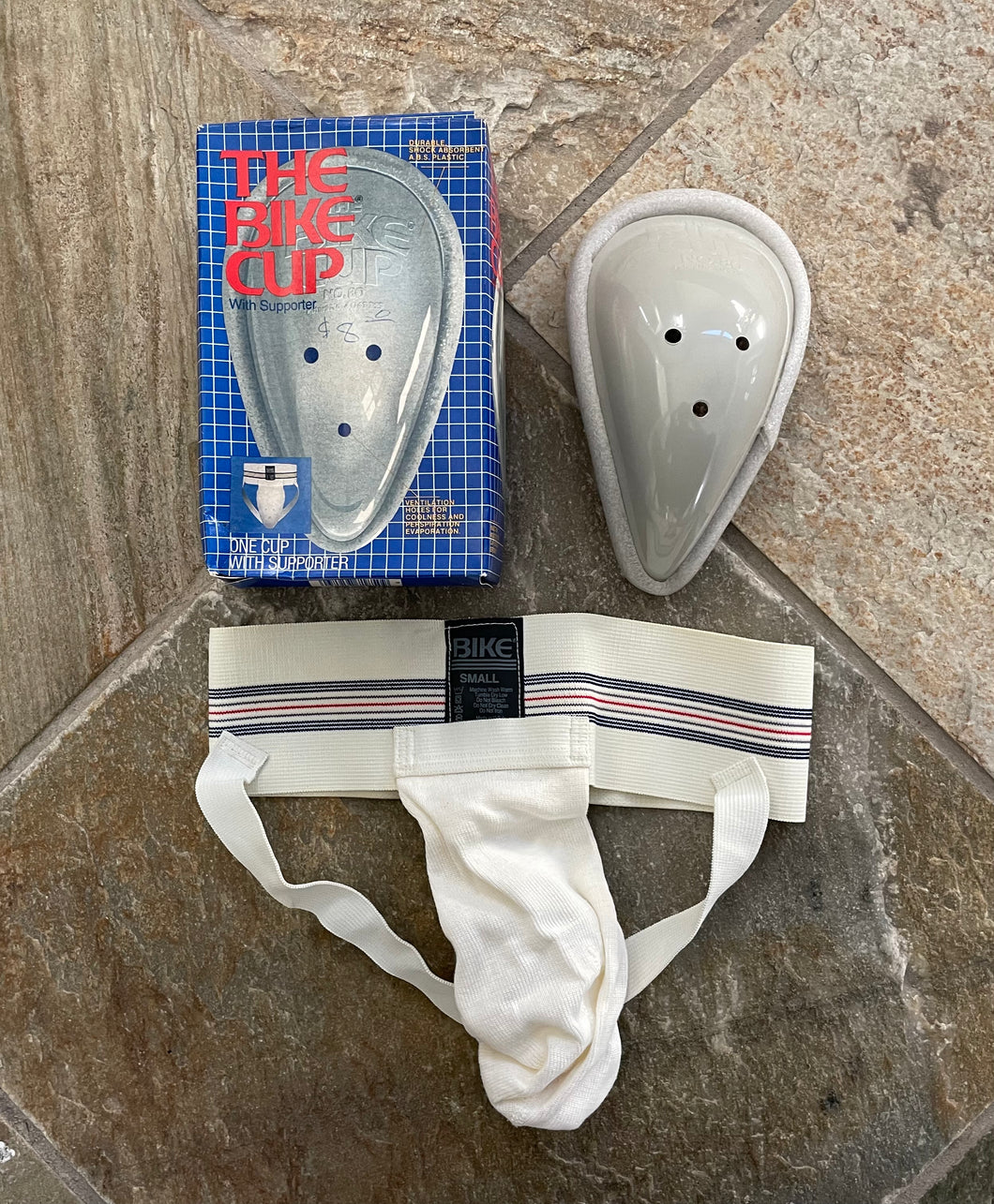 Vintage The Bike Cup Jock Strap Set, Size Small ###