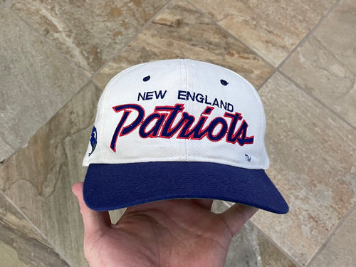 Vintage New England Patriots Sports Specialties Script Snapback Football Hat