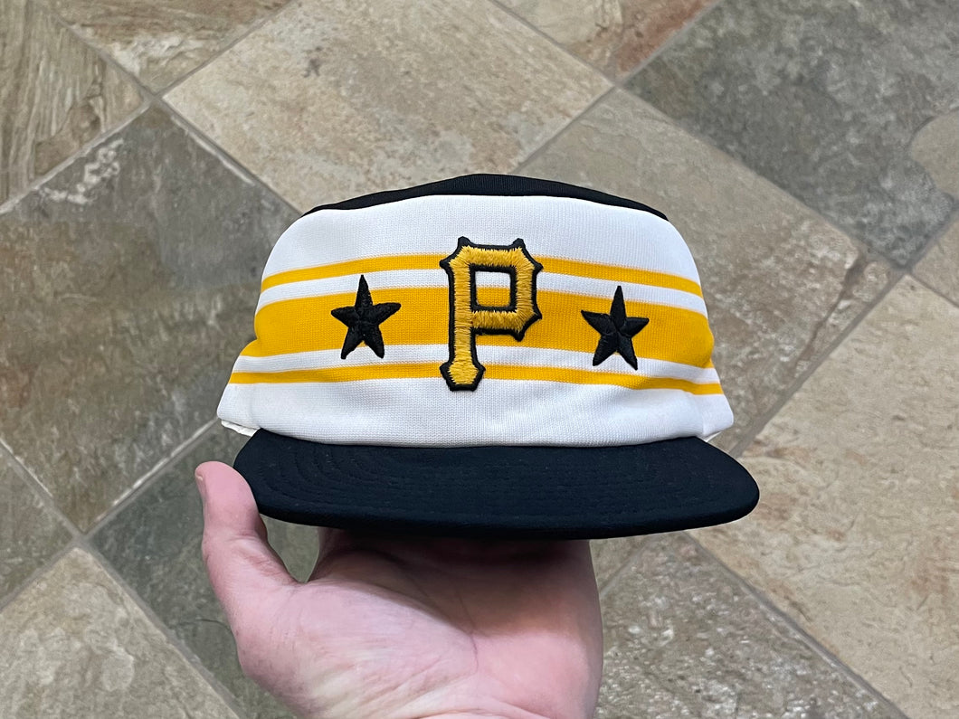 Vintage Pittsburgh Pirates AJD Pill Box Snapback Baseball Hat
