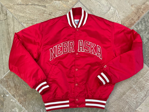 Vintage Nebraska Cornhuskers Starter Satin College Jacket, Size Large