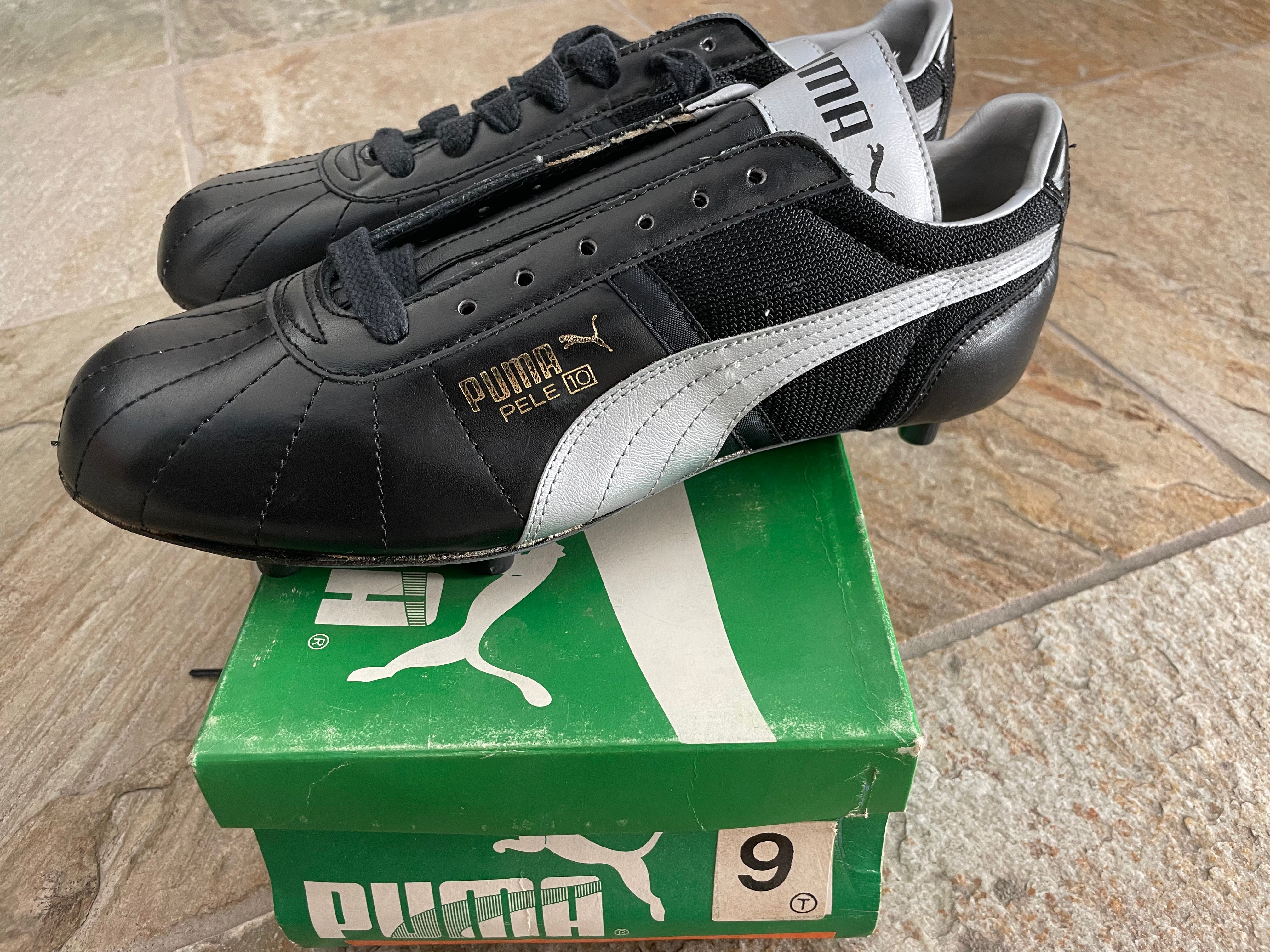 Vintage Puma Pele 10 Soccer Football Cleats, Boots, Shoes, Size