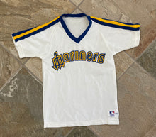 Load image into Gallery viewer, Vintage Seattle Mariners Sand Knit Baseball Jersey, Size Youth Medium, 10-12