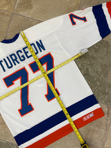 Vintage New York Islanders Pierre Turgeon CCM Hockey Jersey, Size Large