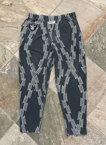 Vintage Los Angeles Raiders Zubaz Football Pants, Size Medium
