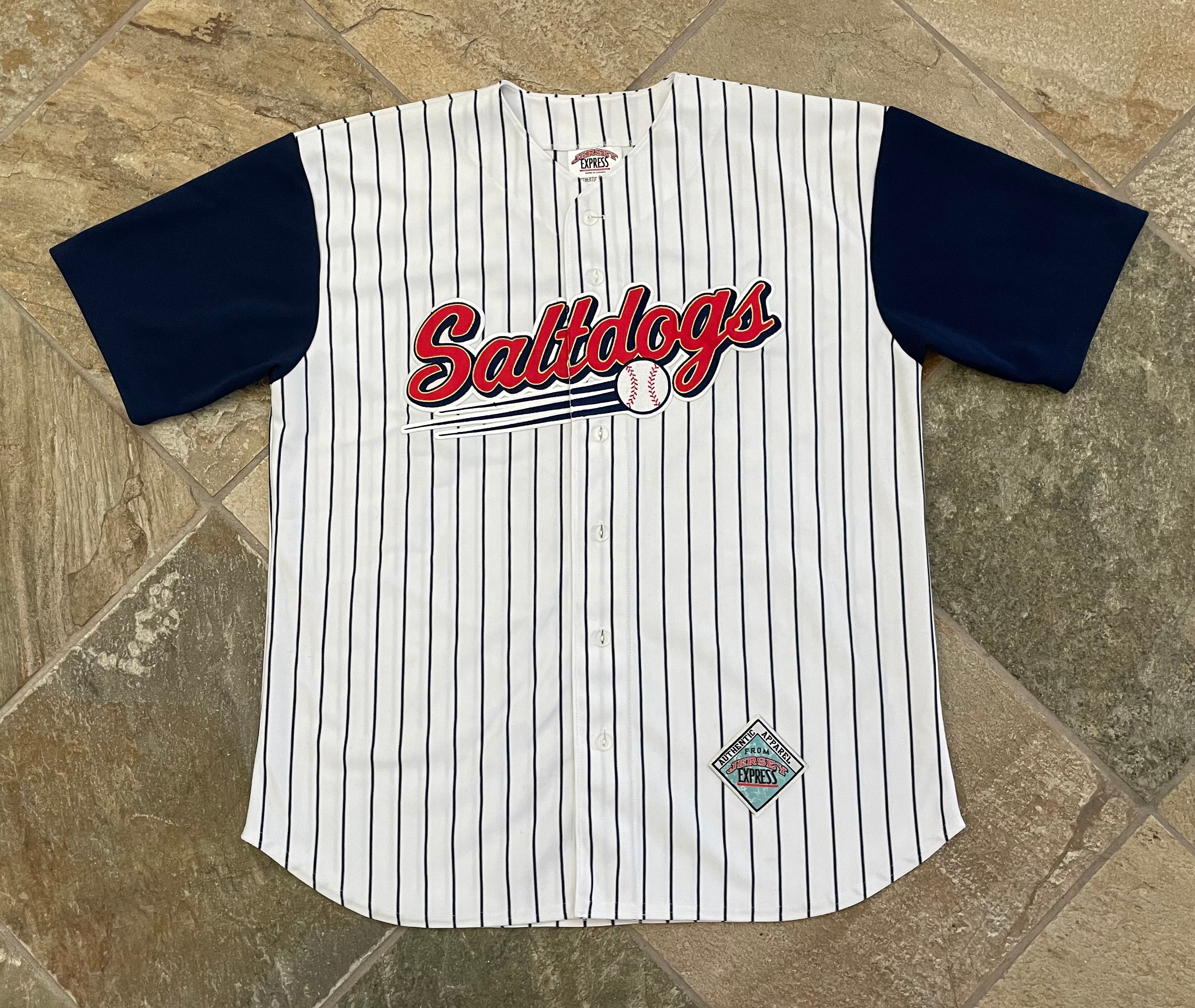 Saltdogs Game Worn Jersey - Navy