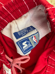 Vintage Philadelphia 76ers Starter Pin Stripe Basketball Shorts, Size Large
