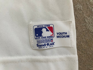 Vintage Seattle Mariners Sand Knit Baseball Jersey, Size Youth Medium, 10-12