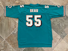 Load image into Gallery viewer, Vintage Miami Dolphins Junior Seau Reebok Football Jersey, Size XL