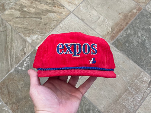 Vintage Montreal Expos Universal Corduroy Snapback Baseball Hat