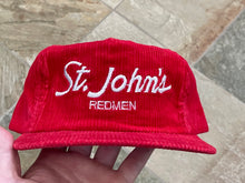 Load image into Gallery viewer, Vintage St. John’s Redmen Sports Specialties Corduroy Script Snapback College Hat