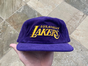 Vintage Los Angeles Lakers Sports Specialties Corduroy Basketball Hat