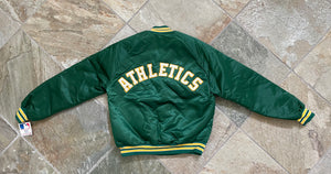 Vintage Oakland Athletics Chalkline Satin Baseball Jacket, Size Medium