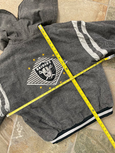 Vintage Los Angeles Raiders Starter Denim Football Jacket, Size Large