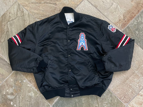 Vintage Houston Oilers Starter Satin Football Jacket, Size XL