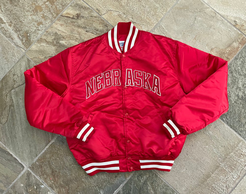 Vintage Nebraska Cornhuskers Starter Satin College Jacket, Size XL