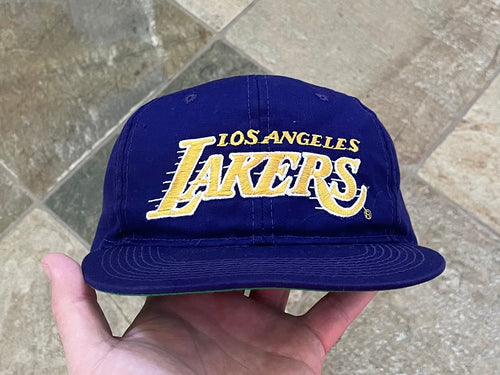 Vintage Los Angeles Lakers Sports Specialties Script Snapback Basketball Hat