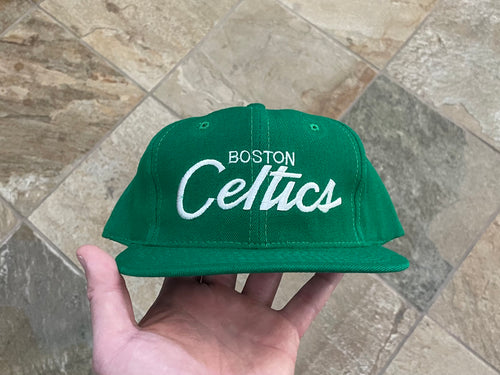 Vintage Boston Celtics Sports Specialties Script Snapback Basketball Hat