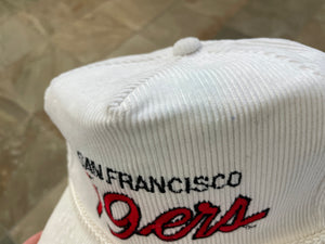 Vintage San Francisco 49ers Youngan Script Corduroy Strapback Football Hat