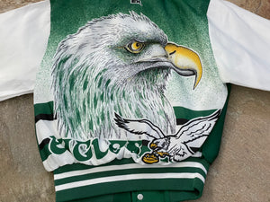 Vintage Philadelphia Eagles Chalkline Fanimation Football Jacket, Size Youth Medium, 10-12