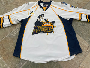 Vintage Peoria Rivermen Jeff Woywitka Game Worn Reebok Hockey Jersey