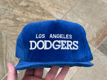 Load image into Gallery viewer, Vintage Los Angeles Dodgers AJD Corduroy Snapback Baseball Hat