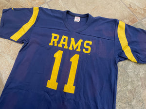 Vintage Los Angeles Rams Jim Everett Rawlings Jersey Football TShirt, Size Large