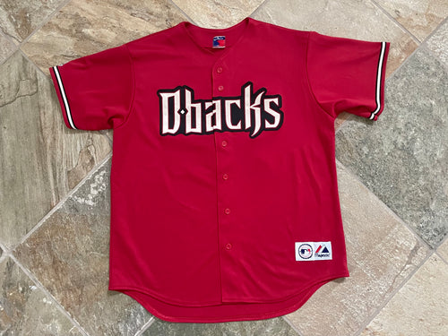 Vintage Arizona Diamondbacks Eric Byrnes Majestic Baseball Jersey, Size XL