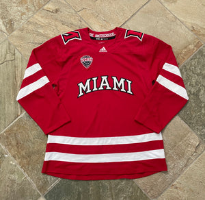 Miami of Ohio RedHawks College Adidas Hockey Jersey, Size 52, XXL