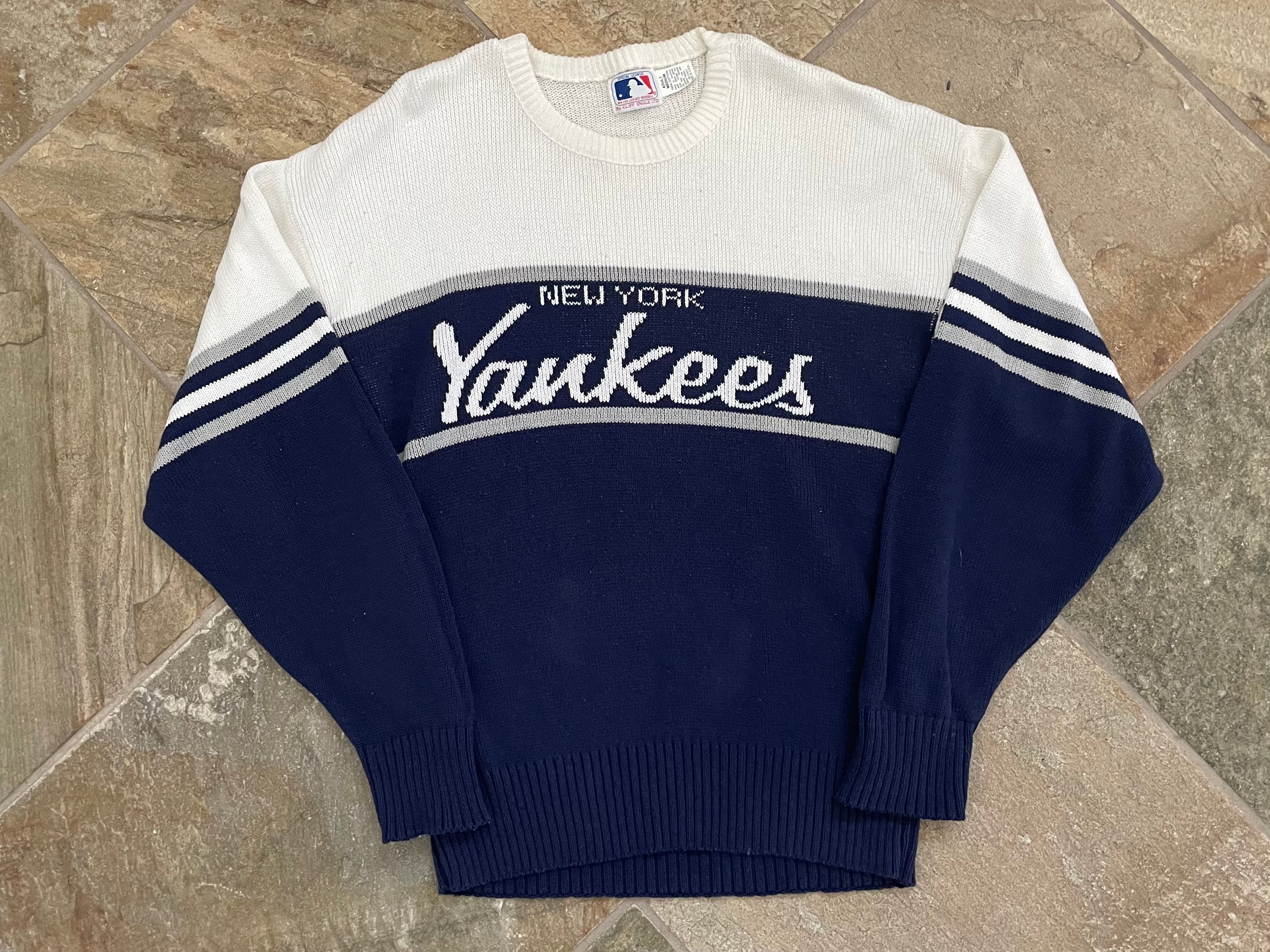 Vintage New York Yankees Sweatshirt Adult Large Blue Russell Athletic MLB  NY 90s