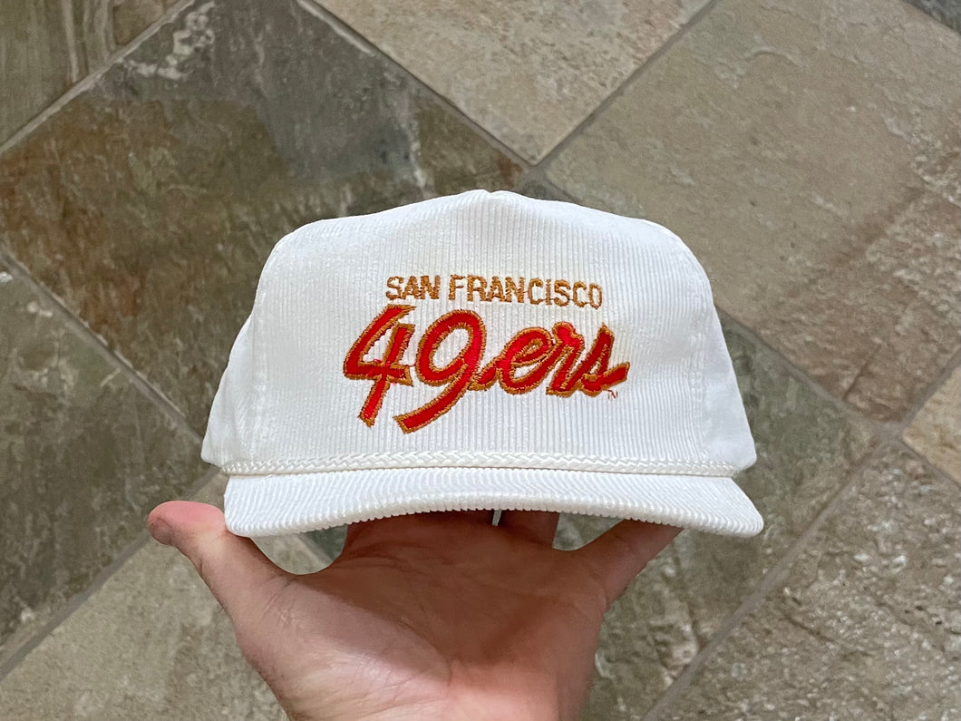 Vintage San Francisco 49ers Youngan Script Corduroy Football Hat