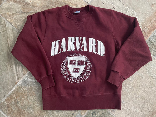 Vintage Harvard Crimson Champion College Sweatshirt, Size Small