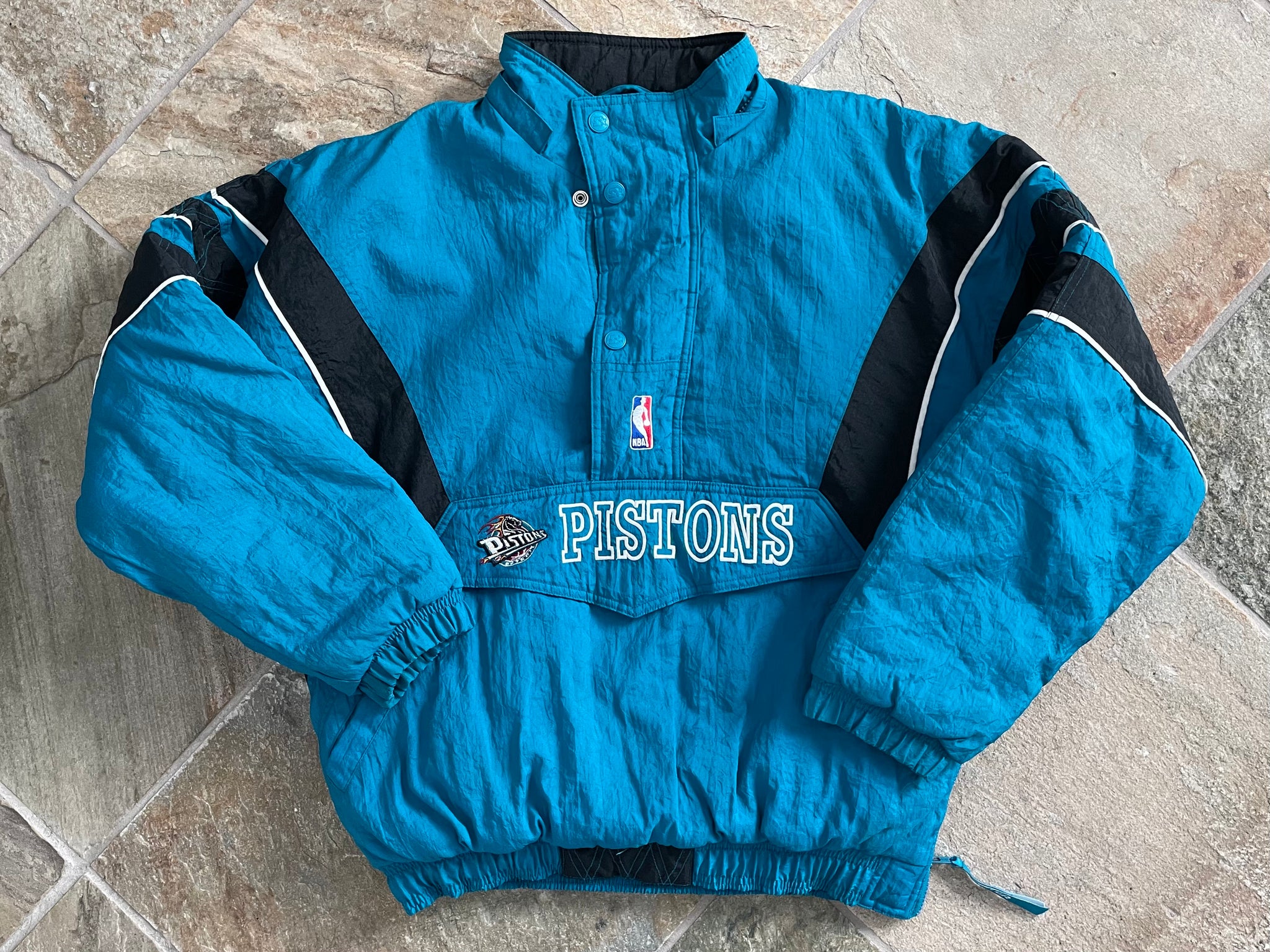 Vintage Detroit Pistons Starter Parka Basketball Jacket, Size Vintage Detroit Pistons Starter Parka Basketball Jacket, Size