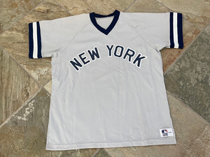 Vintage New York Yankees Sand Knit Baseball Jersey, Size XL