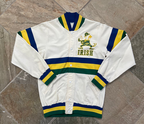 Vintage Notre Dame Fighting Irish Warmup Basketball College Jacket, Size Medium