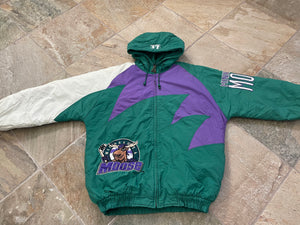 Vintage Minnesota Moose Logo Athletic Sharktooth Parka Hockey Jacket, Size Large