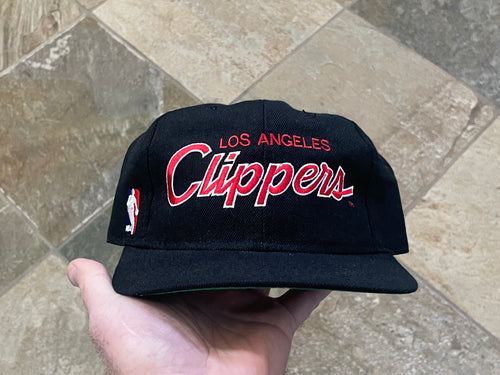 Vintage Los Angeles Clippers Sports Specialties Script Snapback Basketball Hat