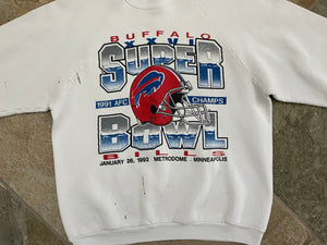 Vintage Buffalo Bills Super Bowl XXVI Football Sweatshirt, Size Large